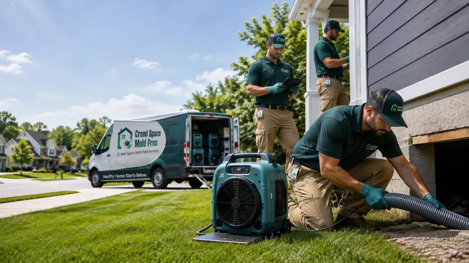 Crawl Space Mold Removal in Patton, CA